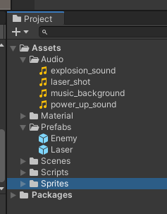 Added Project assets of Audio and Sprites